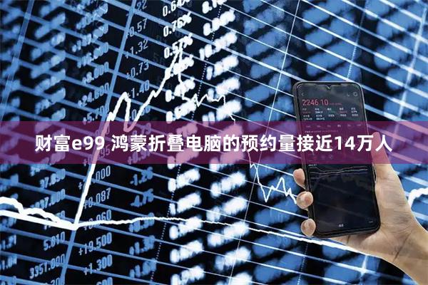 财富e99 鸿蒙折叠电脑的预约量接近14万人