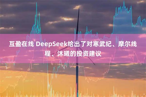 互盈在线 DeepSeek给出了对寒武纪、摩尔线程、沐曦的投资建议
