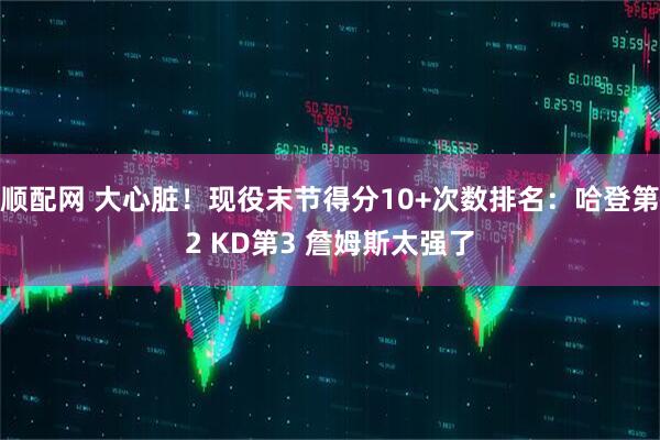 顺配网 大心脏！现役末节得分10+次数排名：哈登第2 KD第3 詹姆斯太强了